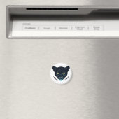 Schwarzes Puma Streetstyle-Design Magnet (In Situ (Geschirrspüler))