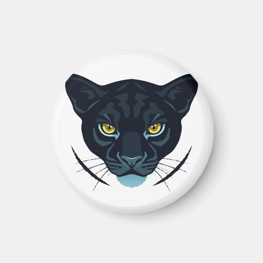 Schwarzes Puma Streetstyle-Design Magnet (Vorne)