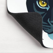 Schwarzes Puma Streetstyle-Design Mousepad (Ecke)