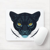 Schwarzes Puma Streetstyle-Design Mousepad (Mit Mouse)