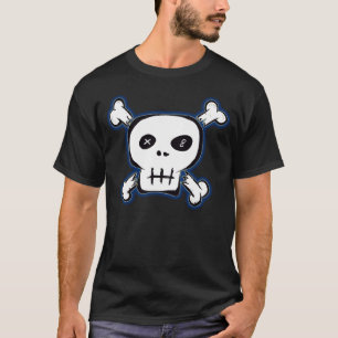 Schwarzes Punkschädel-Shirt T-Shirt