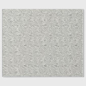 Schwarzes Punktmuster Geschenkpapier (Flach)