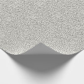 Schwarzes Punktmuster Geschenkpapier (Ecke)