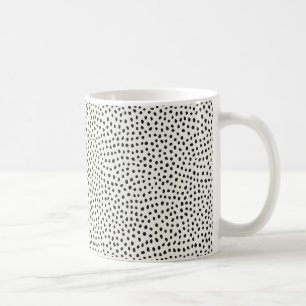 Schwarzes Punktmuster Kaffeetasse