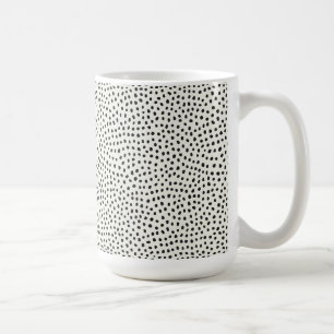 Schwarzes Punktmuster Kaffeetasse