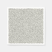 Schwarzes Punktmuster Serviette (Vorderseite)