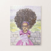 Schwarzes Puzzlespiel Rapunzel Prinzessin Afro Puzzle (Vertikal)