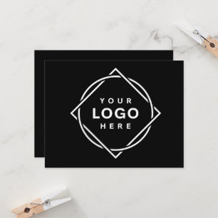 Schwarzes QR-Code-Logo Modernes und elegantes Ge Einladung