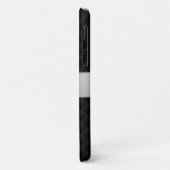 Schwarzes Quadrat Case-Mate iPhone Hülle (Hinten/Links)