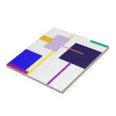 Schwarzes Quadrat Fliese (Seite)