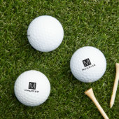 Schwarzes Quadrat Golfball (Insitu Gras)
