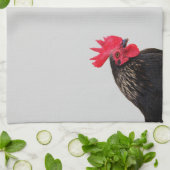 Schwarzes Quadrat Küchentuch (Gefaltet)