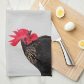 Schwarzes Quadrat Küchentuch (Viertel Falte)