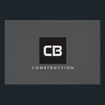 Schwarzes Quadrat Monogram Construction Logo Dunke Poster<br><div class="desc">Kühne Initialen werden auf einem schwarz viereckigen Set auf dunkelgrauem Hintergrund zentriert,  um ein einzigartiges Logo auf diesem modernen Plakatdesign für Bauunternehmen,  Elektrotechnik,  Bauunternehmer,  Bauunternehmer und vieles mehr zu schaffen. Diese Datei ist auch als Logodatei zum Download verfügbar. © 1201AM CREATIVE</div>