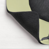 Schwarzes Quadrat Mousepad (Ecke)