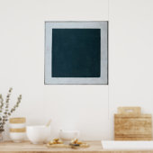 Schwarzes Quadrat Poster (Küche)