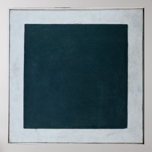 Schwarzes Quadrat Poster (Vorne)