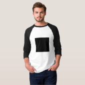 schwarzes Quadrat T-Shirt (Vorne ganz)