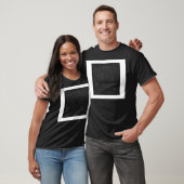 Schwarzes Quadrat T-Shirt (Unisex)