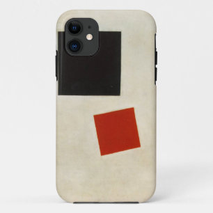 Schwarzes Quadrat und Roter Platz durch Kazimir Case-Mate iPhone Hülle