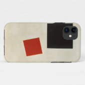 Schwarzes Quadrat und Roter Platz durch Kazimir Case-Mate iPhone Hülle (Rückseite (Horizontal))