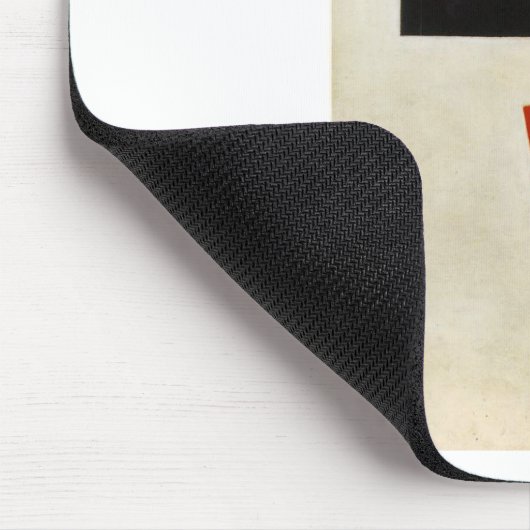 Schwarzes Quadrat und Roter Platz durch Kazimir Mousepad (Ecke)