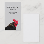 Schwarzes Quadrat Visitenkarte (Vorne/Hinten)