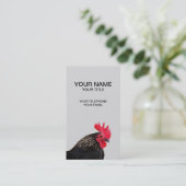 Schwarzes Quadrat Visitenkarte (Stehend Vorderseite)