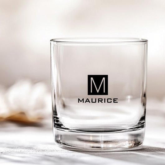 Schwarzes Quadrat Whiskyglas