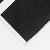 Schwarzes Quadratmuster mit weißen Rändern Fleecedecke (Ecke)