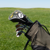 Schwarzes Ram Silhouette Monogramm w Foto Golf Headcover (In SItu)