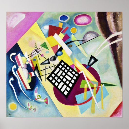 Schwarzes Raster Poster (Vorne)