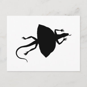Schwarzes Reptil Postkarte