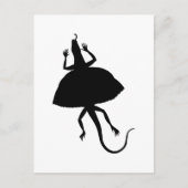 Schwarzes Reptil Postkarte (Vorderseite)