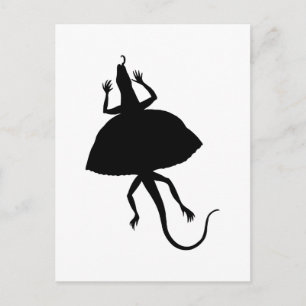 Schwarzes Reptil Postkarte