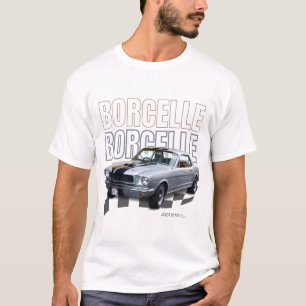 Schwarzes Retro-Autofahrer-T-Shirt mit fettem Druc T-Shirt