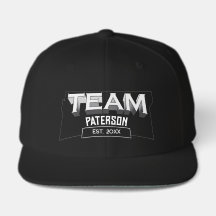 Schwarzes Retro-Minimal-Sport-Familien-Team-Name