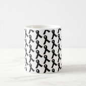 Schwarzes Ribbons gepolstertes Muster Kaffeetasse (Mittel)