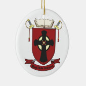 SCHWARZES ROBE-REGIMENT KERAMIK ORNAMENT (Rechts)