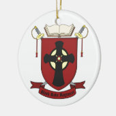 SCHWARZES ROBE-REGIMENT KERAMIK ORNAMENT (Links)