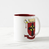 SCHWARZES ROBE-REGIMENT ZWEIFARBIGE TASSE (VorderseiteRechts)