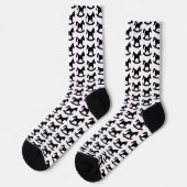 Schwarzes Rockpferd Socken (Linkes Detail)