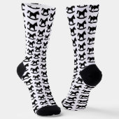 Schwarzes Rockpferd Socken (Gewinkelt)