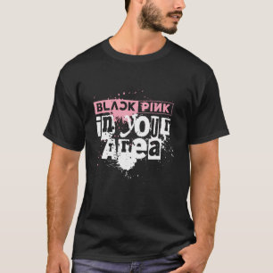 Schwarzes Rosa in Ihrer Gegend K-Pop koreanischer T-Shirt