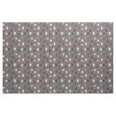 Schwarzes rosa Schwarzes Burgund Graues Nagelkunst Stoff (Fat Quarter (45,7 x 55,9 cm))