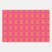 Schwarzes Rosa und Grün Gemustert Geschenkpapier Set (Vorderseite 3)