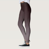 Schwarzes Rot bis Grau Ombre Gradient Fade Leggings (Links)