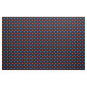 Schwarzes Rot Blau Punkte Design  Stoff (Yard (91,4 cm))