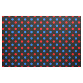 Schwarzes Rot Blau Punkte Design  Stoff (Fat Quarter (45,7 x 55,9 cm))