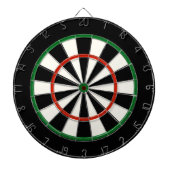 Schwarzes Rot und grüne Regulierung - Dart Board Dartscheibe (vorne)